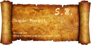Sugár Margit névjegykártya